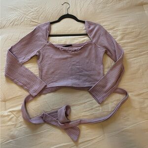 Lavender Long-Sleeve Women's Top